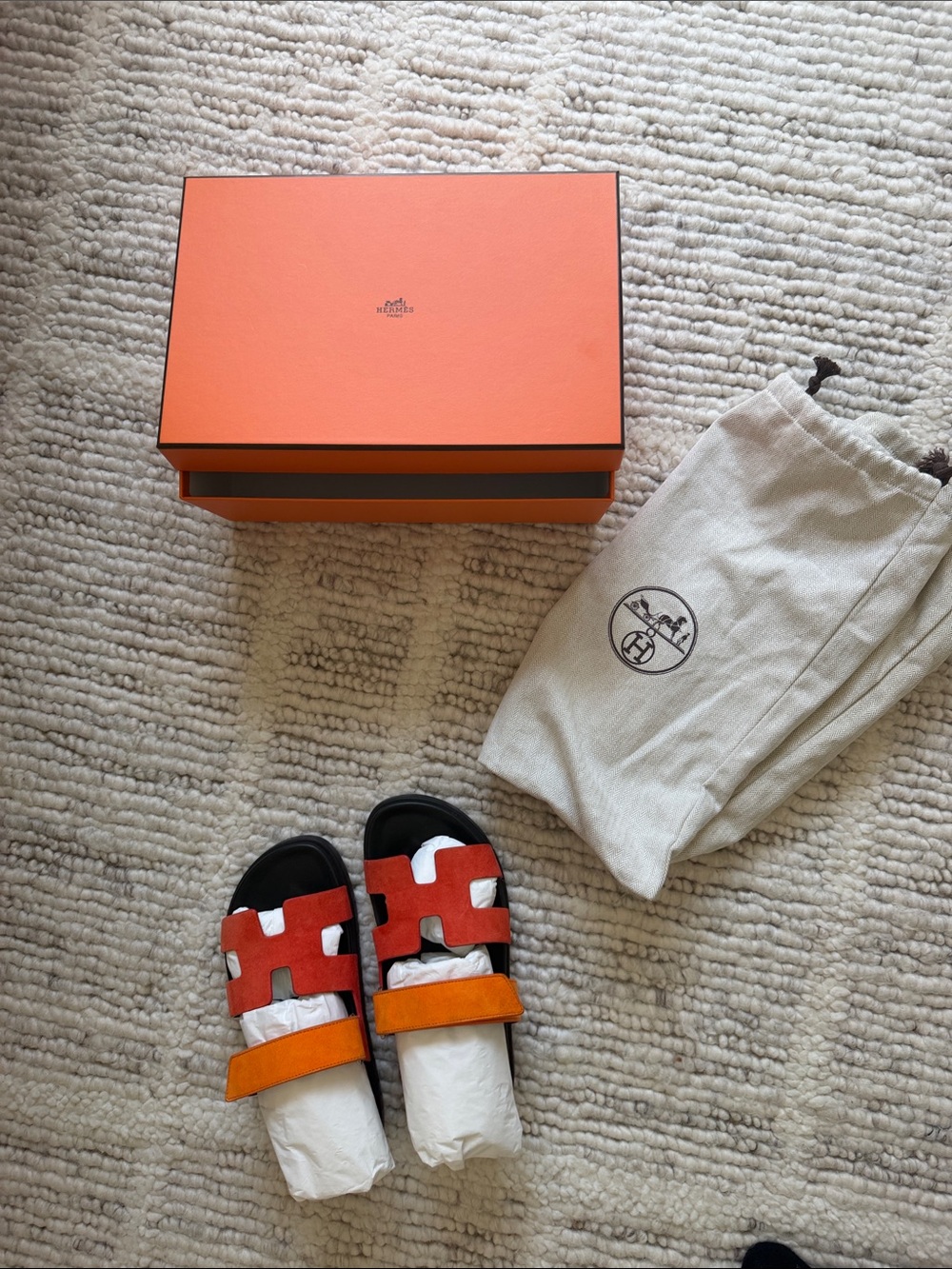 Hermes chypre - Slide Sandals (39) Suede - Picture 2 of 9